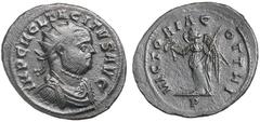Roman Silver & Bronze Coins - Roman Imperial TACITUS, (A.D. 275-276), antoninianus, Ticinum mint, (3.30 g), obv. radiate, draped and cuirassed bust of Tacitus to right, around IMP C M CL TACITVS AVG, 