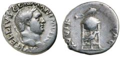 Roman Silver & Bronze - Roman Imperial VITELLIUS, (Late April - Dec 20, 69 A.D.), silver denarius, Rome Mint, (3.58 g), obv. laureate head of Vitellius to right around A VITELLIVS GERMAN IMP TR P, rev