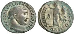 Roman Silver & Bronze - Roman Imperial MAXIMIANUS, (A.D. 286-305), AE follis, Carthage mint, issued A.D. 297-298, (11.27 g), obv. laureate head of Maximianus to right, around IMP MAXIMIANVS P F AVG, r