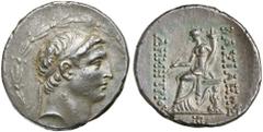 Greek Silver & Bronze Coins SYRIA, Kingdom of, Demetrios I, (162-150 B.C.), silver tetradrachm, (16.48 g), Antioch mint, issued year S.E. 159 = 154/3 B.C., obv. diademed head of Demetrios to right wit