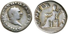 Dr C. Haymes Collection - Roman Imperial Coins VITELLIUS, (Late April - Dec 20, 69 A.D.), silver denarius, Rome Mint, (3.15 g), obv. laureate head of Vitellius to right around A VITELLIVS GERMAN IMP T