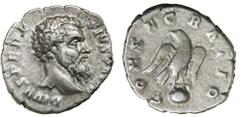 Dr C. Haymes Collection - Roman Imperial Coins PERTINAX, Divus Pertinax issue, silver denarius (2.52 g), (died A.D. 193), Rome mint but issued posthumously under Septimius Severus in A.D. 193-194, obv