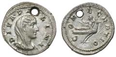 Dr C. Haymes Collection - Roman Imperial Coins DIVA PAULINA, (wife of Maximinus), issued by Maximinus to honour her, (A.D. 235-238), silver denarius, Rome mint, (3.14 g), issued 235-6, obv. DIVA PA[V]