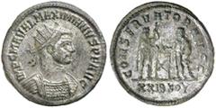 Dr C. Haymes Collection - Roman Imperial Coins MAXIMIANUS, (286-305 first reign), billon antoninianus, Siscia mint, 6th officina, issued 293-295, (3.31 g), obv. IMP C M A MAXIMIANVS P F AVG, radiate d