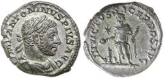 Dr C. Haymes Collection - Roman Imperial Coins ANCIENT ROMAN SILVER AND AE ISSUES INCLUDING ELAGABALUS, (A.D. 218-222), silver denarius, Rome mint, issued A.D. 221-222, (3.55 g), obv. laureate bust of