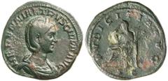 Dr C. Haymes Collection - Roman Imperial Coins ANCIENT ROMAN AE ISSUES INCLUDING HERENNIA ETRUSCILLA, (wife of Trajan Decius), (A.D. 249-251), sestertius, Rome mint, (17.94 g), obv. diademed bust to r