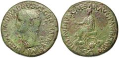Roman Silver & Bronze - Imperial NERO CLAUDIUS DRUSUS, (Claudius's father), (died 9 B.C.), posthumous issue struck by Claudius, (A.D. 41-2), AE sestertius, (28.07 g), obv. NERO CLAVDIVS DRVSVS GERMANI