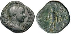Roman Silver & Bronze - Imperial GORDIAN III, (A.D. 238-244), AE sestertius, (21.03 grams), issued 242-243, Rome mint, obv. laureate bust to right of Gordian III, draped and cuirassed, around IMP GORD