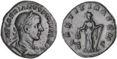 Roman Silver & Bronze - Imperial GORDIAN III, (A.D. 238-244), AE sestertius, (16.80 g), issued 241-243, Rome mint, obv. laureate bust to right of Gordian III, draped and cuirassed, around IMP GORDIANV