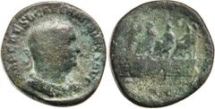Roman Silver & Bronze Coins - Imperial BALBINUS, (238 A.D.), AE sestertius, (18.17 g), obv. laureate draped cuirassed bust right, around IMP CAES D CAEL BALBINVS AVG, rev. around [LIBERALITAS AVGVSTOR