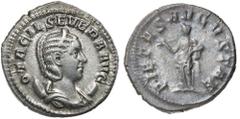 Roman Silver & Bronze Coins - Imperial OTACILIA SEVERA, wife of Philip I, (246-248 A.D.), silver antoninianus, Rome Mint, (4.23 g), obv. diademed bust to right of Otacilia Severa, draped on a crescent