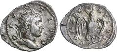 Roman Silver & Bronze Coins - Imperial TRAJAN DECIUS, (250-251 A.D.), consecration issue for Divus Titus, silver antoninianus, Rome mint, (4.26 g), obv. radiate head to right of Titus, around DIVO TIT