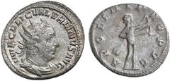 Roman Silver & Bronze Coins - Imperial VALERIAN I, (c.257 A.D.), silver antoninianus, Rome Mint, (3.75 g), obv. radiate bust of Valerian I, draped and cuirassed to right, around IMP C P LIC VALERIANVS