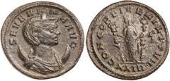 Roman Silver & Bronze - Imperial SEVERINA, wife of Aurelian, (A.D. 270-275), billon antoninianus, (issued 275), Rome mint, (3.43 g), obv. diademed bust to right of Severina on crescent, around, SEVERI