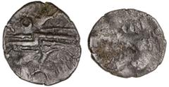 Great Britain Silver & Bronze Coins - Celtic - Willi ANCIENT BRITAIN, Celtic coinage, uninscribed silver half unit (S.54A). Fine/fair. Ex D.Featherstone/L.McNaught Collection.