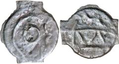 Great Britain Silver & Bronze Coins - Celtic - Willi ANCIENT BRITAIN, Celtic, Potin, c120-100BC, class II, large central pellet in crude head right, rev. bull represented by lines (S.64). Very fine. E