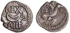 Great Britain Silver & Bronze Coins - Celtic - Willi ANCIENT BRITAIN, Celtic coinage, Atrebates and Regni, Eppillus (late 1st century BC - early 1st century AD), silver unit (1.17g) (S.99) struck at C