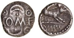 Great Britain Silver & Bronze Coins - Celtic - Willi ANCIENT BRITAIN, Celtic coinage, Atrebates and Regni, Verica (c10BC-AD40) silver unit (1.20g) (S.131). Short of flan, otherwise very fine. Ex Dr L.