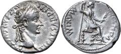 Roman Silver & Bronze Coins - Imperial - Augustus - J TIBERIUS, (A.D. 14-37), silver denarius, Rome mint, issued A.D. 14-37, (3.63 g), obv. laureate head of Tiberius to right, around TI CAESAR DIVI AV