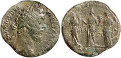 Roman Silver & Bronze Coins - Imperial - Augustus - J COMMODUS, (A.D. 177-192), AE sestertius, Rome Mint, issued A.D. 187, (18.46 g), obv. laureate head of Commodus to right, around [M] COMMODVS [ANT 