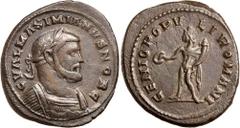Roman Silver & Bronze Coins - Imperial - Severus Alex GALERIUS MAXIMIAN, (305-311 A.D.), AE Follis, issued as Caesar c.300-303 A.D., London Mint, (11.10 g), obv. around G VAL MAXIMIANVS NOBIL C, laure