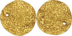 Islamic Coins Islamic Dynasties, Egypt, Bahri Mamluk, al-Ashraf Sha'ban II (AH 764-778, AD 1363-1376), gold dinar, 26mm, (3.41 g), al-Qahira (Cairo) mint, dated 777 AH (1375-6 AD), within a double dod