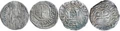 World Silver & Bronze Coins Crusaders, Knights of Rhodes (Knights Hospitaller), Peter of Aubusson, Grand Master, (1476-1503), billon denier, 12mm, (0.54 g). obv. St. John the Baptist standing facing, 