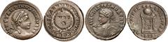 Roman Silver & Bronze Coins - Imperial Constantinian period, AE 3 & 4 of Constantine II (7), London mint (S.17151, 17180 (illustrated), 17284), Arles mint (S.17187), Trier mint (S.17313, 17314), Antio