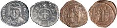 Byzantine Silver & Bronze Coins Maurice Tiberius, (A.D. 582-692), Cyzicus mint, AE folles, a range of issues A (year) 11, B 12, (S.518, DOC [128a, 129b]); half follis B 8, (S.521, DOC 140b); AE decanu