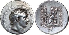Greek Silver & Bronze Coins SYRIA, Kingdom of, Demetrios I Soter, (162-150 B.C.), silver tetradrachm, (16.47 g), Antioch on the Orontes mint, series II, first issue, issued 162-155/4 B.C., obv. diadem