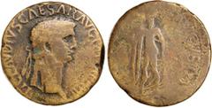Roman Silver & Bronze Coins - Imperial CLAUDIUS, (A.D. 41-54), AE sestertius, Rome mint, issued A.D. 41-42, (15.15 g), obv. laureate head of Claudius to right, around TI CLAVDIVS CAESAR AVG PM TR P IM
