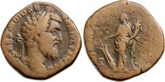 Roman Silver & Bronze Coins - Imperial DIDIUS JULIANUS, (A.D. 193), AE sestertius, issued 193 (a reign of 66 days), Rome mint, (21.50 g), obv. laureate head to right of Didius Julianus, around [IMP] C