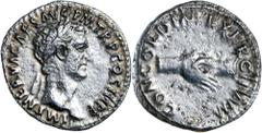 Roman Silver & Bronze Coins - Imperial Nerva, (A.D. 96-98), silver denarius, Rome mint, issued A.D. 97, (3.88 g), obv. laureate head of Nerva to right, around IMP NERVA CAES AVG P M TR P COS III P P, 