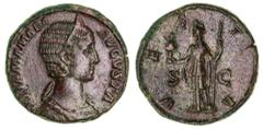 Roman Silver & Bronze Coins - Imperial Julia Mamaea, mother of Severus Alexander, (A.D.222-235), AE sestertius, issued 226, Rome Mint, (21.79 g), obv. draped bust to right of Julia Mamaea, IVLIA MAMAE