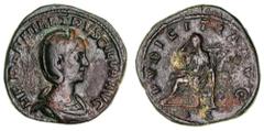 Roman Silver & Bronze Coins - Imperial Herennia Etruscilla, (wife of Trajan Decius), (A.D. 249-251), sestertius, Rome mint, (17.94 g), obv. diademed bust to right, around HERENNIA ETRVSCILLA AVG, rev.