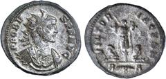 Roman Silver & Bronze Coins - Imperial Tacitus, (A.D. 275-276), antoninianus, Ticinum or Siscia mint, (3.99 g), obv. radiate draped and cuirassed bust to right, around IMP C M CL TACITVS AVG, rev. Pro
