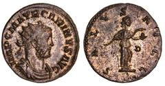Roman Silver & Bronze Coins - Imperial Carinus as Augustus, (A.D. 283-285), issued in 283 A.D., Lugdunum mint, billon antoninianus, (3.17 g), obv. IMP C M AVR CARINVS AVG, radiate cuirassed bust to ri