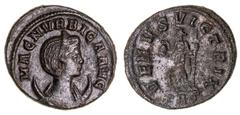 Roman Silver & Bronze Coins - Imperial Magnia Urbica, wife of Carinus, (283-285 A.D.), billon antoninianus, Rome Mint, from the 6th officina, (4.21 g), obv. draped bust of Magnia Urbica to right, on c