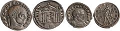 Roman Silver & Bronze Coins - Imperial Maximinus II, (A.D. 312-313), AE Follis, Thessalonica Mint, (2.45 g), obv. laureate, draped and cuirassed bust right, around IMP C MAXIMINVS PF AVG, rev. Jupiter
