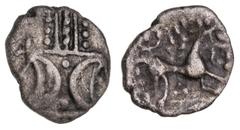 Great Britain Silver & Bronze Coins Ancient British, Celtic coinage, Iceni, inscribed silver unit ECEN (ABC 1657; S.443A). Fine. Ex Malcolm C.Johnson Collection.