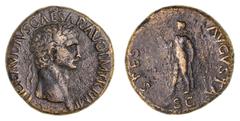 Roman Silver & Bronze Coins - Imperial Claudius, (A.D. 41-54), AE sestertius, Rome Mint, issued A.D. 41-42, (26.11 g), obv. laureate head of Claudius to right, around TI CLAVDIVS CAESAR AVG PM TR P IM