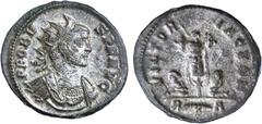 Roman Silver & Bronze Coins - Imperial Tacitus, (A.D. 275-276), antoninianus, Ticinum or Siscia Mint, (3.99 g), obv. radiate draped and cuirassed bust to right, around IMP C M CL TACITVS AVG, rev. Pro