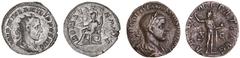 Roman Silver & Bronze Coins - Imperial Ancient Roman silver and AE issues, Philip I, (A.D. 244-249), silver antoninianius, Rome Mint, issued 245-7, (4.41 g), rev. Roma seated left, holding Victory and