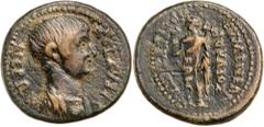 Roman Silver & Bronze Coins - Roman Provincial Coins Phrygia, Eumenia, Nero, (54-68 A.D.), AE 19mm, (5.17 g), Struck 54-59 A.D., Julius Kleon, archon of Asia, obv. bare-headed and draped bust right of