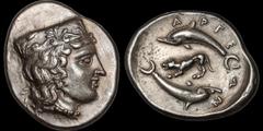 Greek Classic Greece. Robert Ready British Museum electrotype. Argolis. Argos. Circa 370-330 B.C. Silver stater copy. 22 x 27 mm. The actual coin weighs 11.92 grams. Head of Hera right, wearing a step