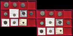 Roman Imperial 10 COINS. Lot of 10 Late Roman Bronzes. •Diocletian (284-305). Follis. Siscia. RIC 134a. •Galerius (305-311). Follis. Antioch. RIC 112a •Maxentius (306-312). Follis. Rome. RIC 210. •Con