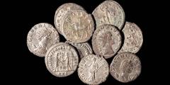 Large Lots LOT OF TEN COINS. Late Roman lot of antoninianii (better preseved). Ten coins; ten reigns; all basically uncirculated (all from the same late 20th century hoard) Emperors: Aurelian, Claudiu