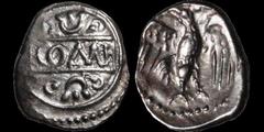 Celtic Britain CELTIC BRITAIN. Southern: Regini and Atrebates. Verica. Circa A.D. 10-40. AR unit. 1.14 gm. 12.5 mm. A tablet inscribed COMF, decorative scrolls around / An eagle standing, facing, wing