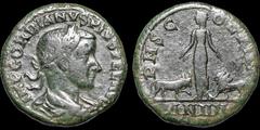 Roman Provincial MOESIA SUPERIOR. Viminacium. Gordian III. A.D. 238-244. Æ. 18.44 gm. 29 mm. Dated C.Y. 4 (A.D. 242/3). His laureate, draped, and cuirassed bust right; IMP GORDIANVS PIVS FEL AVG / Moe