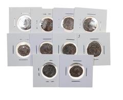 Ancient coin Roman Empire - Salonina - 10 expl. Antoniniano nd B. Antoniniano nd. 10 moedas. SM vários. REG a BC+ G to Almost VF